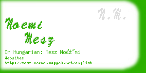 noemi mesz business card